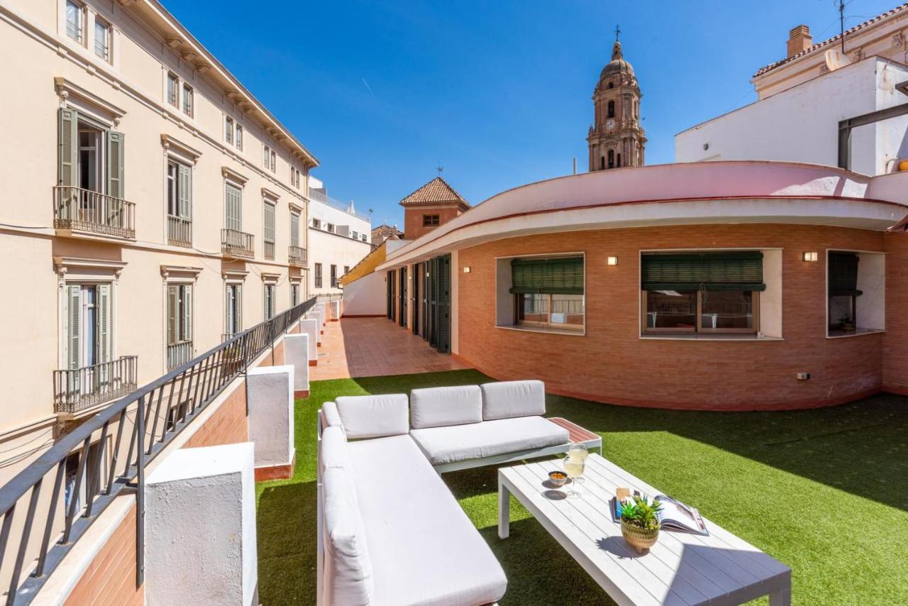 Gran Terraza Con Vistas A Calle Larios Malaga Ngoại thất bức ảnh