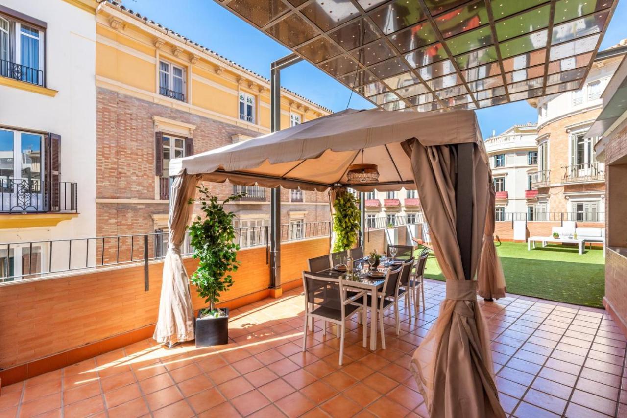 Gran Terraza Con Vistas A Calle Larios Malaga Ngoại thất bức ảnh