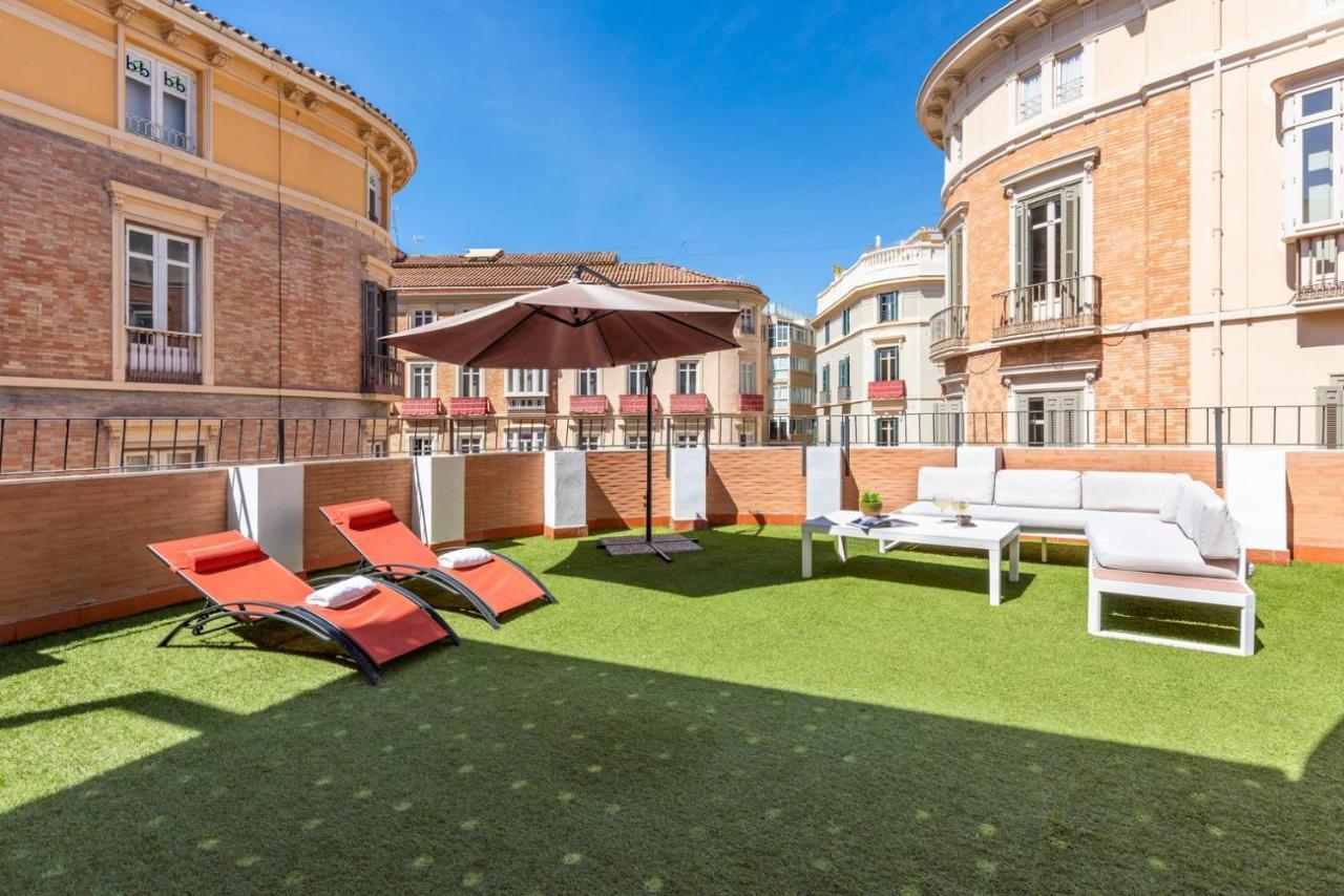 Gran Terraza Con Vistas A Calle Larios Malaga Ngoại thất bức ảnh